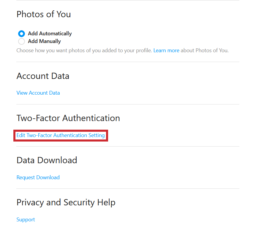 How to turn on 2 factor authentication instagram