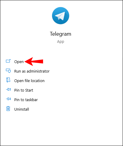 How to follow on telegram