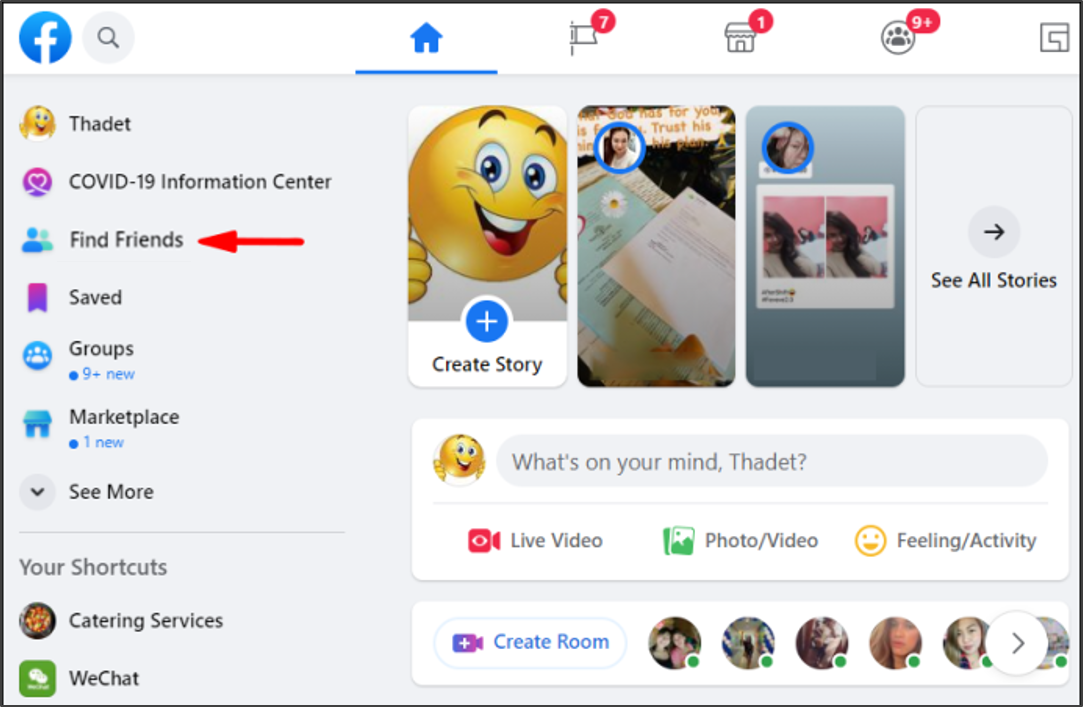 How to see send friend request on facebook