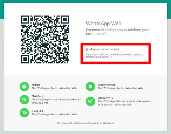 How to get whatsapp web qr code