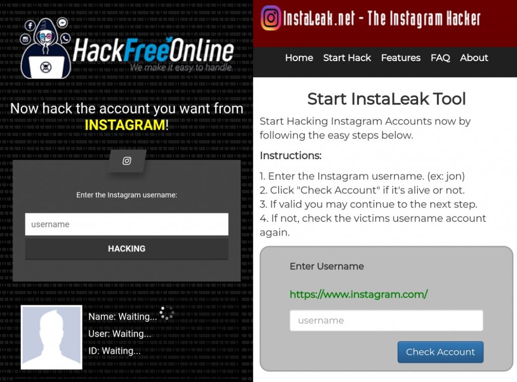 How to login facebook from instagram without password