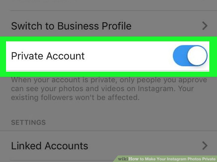 How to make followers on instagram private
