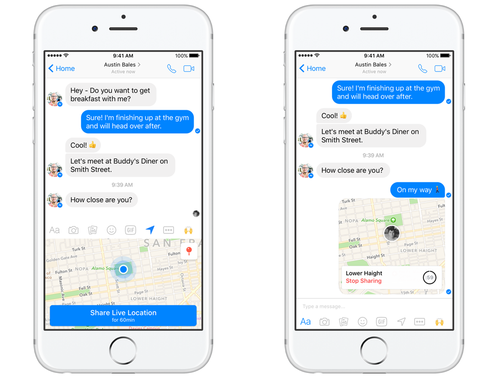 How to track someones location on facebook messenger