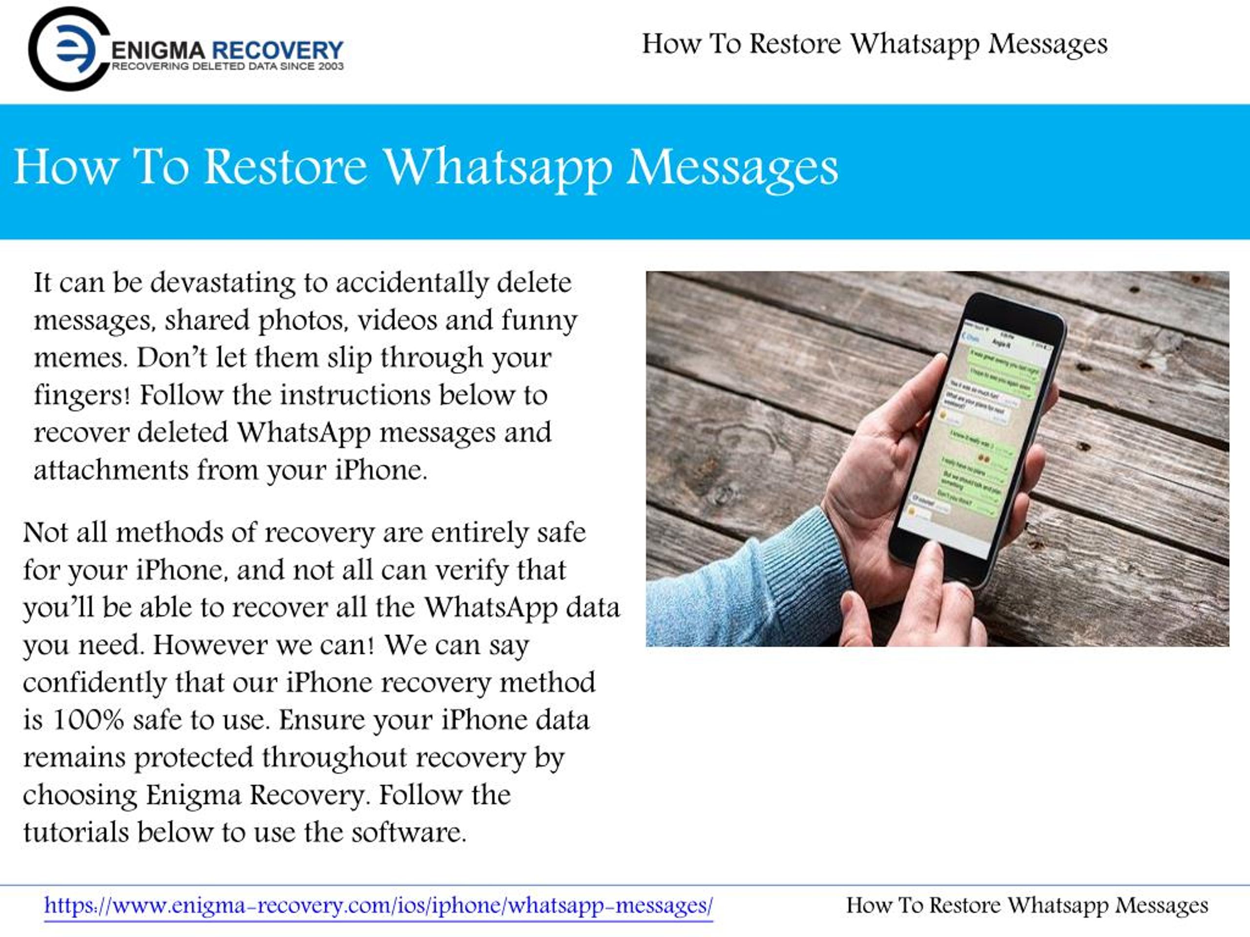 How to find deleted messages on whatsapp iphone