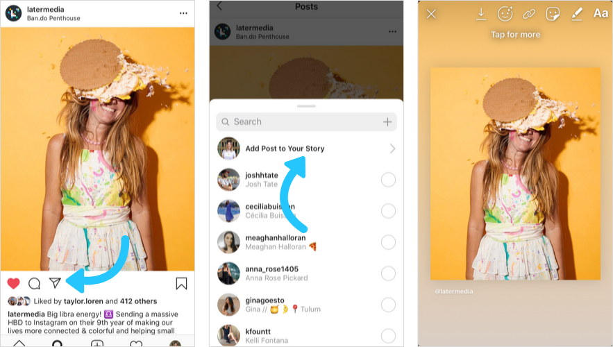 How to share wordpress post on instagram