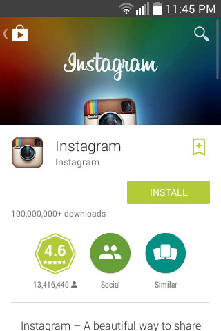 How to install instagram without app store