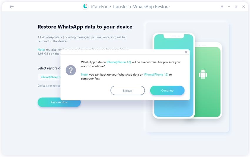 How to restore whatsapp chat for one contact