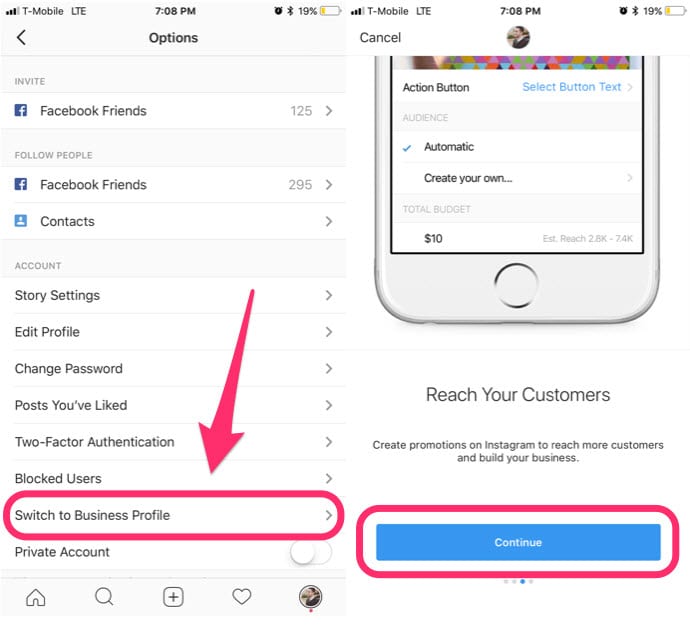 How to add call button on instagram