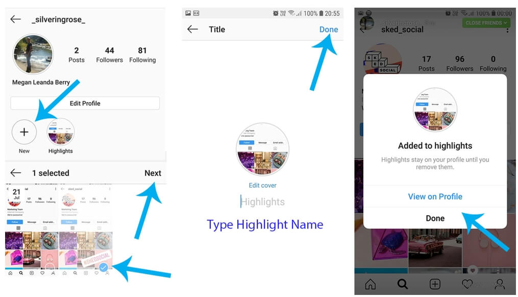 How to make instagram highlights without posting on story