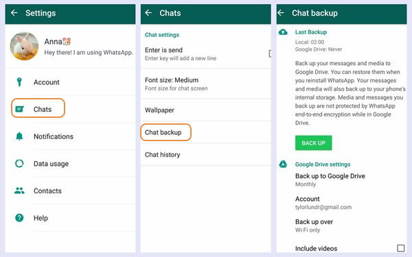 How to put archived chats in whatsapp