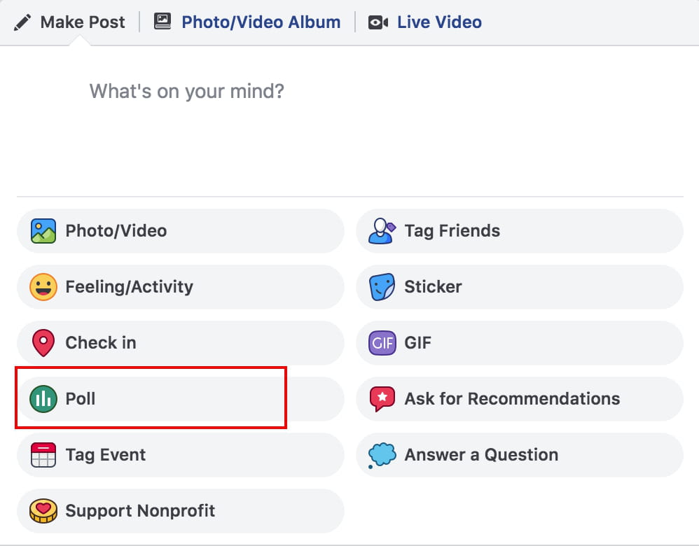 How to create a voting poll on facebook page