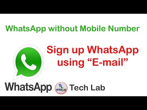 How to set up whatsapp without phone number