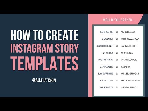 How to create templates for instagram