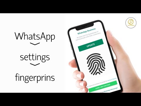 How to set fingerprint on whatsapp