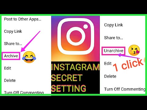 How to archive all my posts on instagram