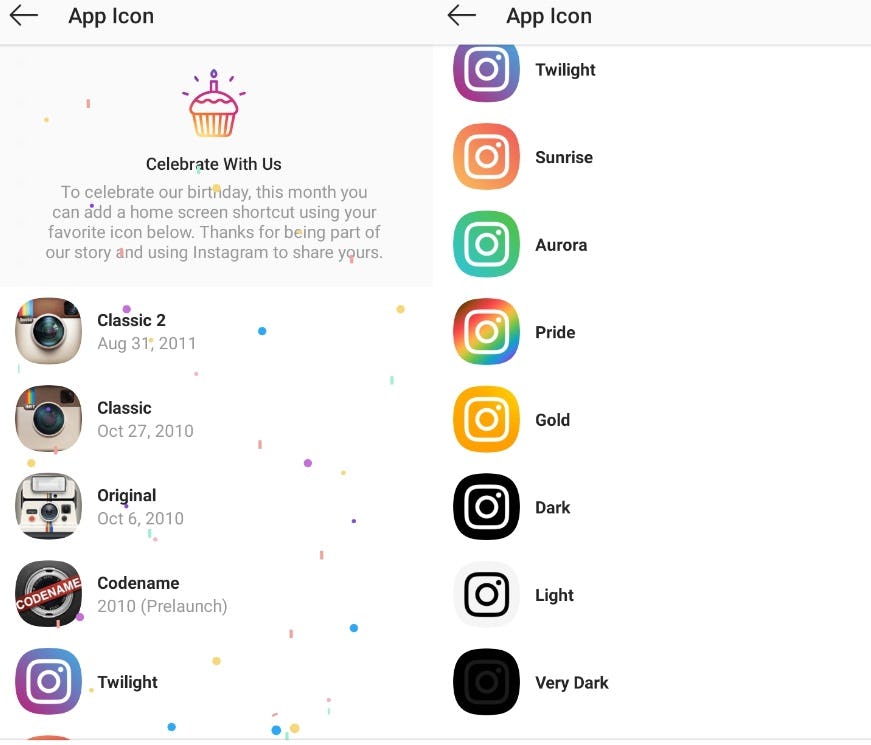 How to change the look of instagram app