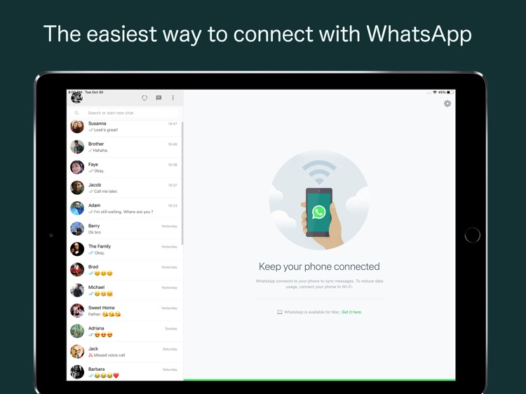 How to install whatsapp for ipad air