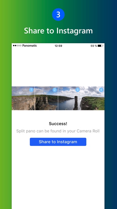 How to upload panorama on instagram