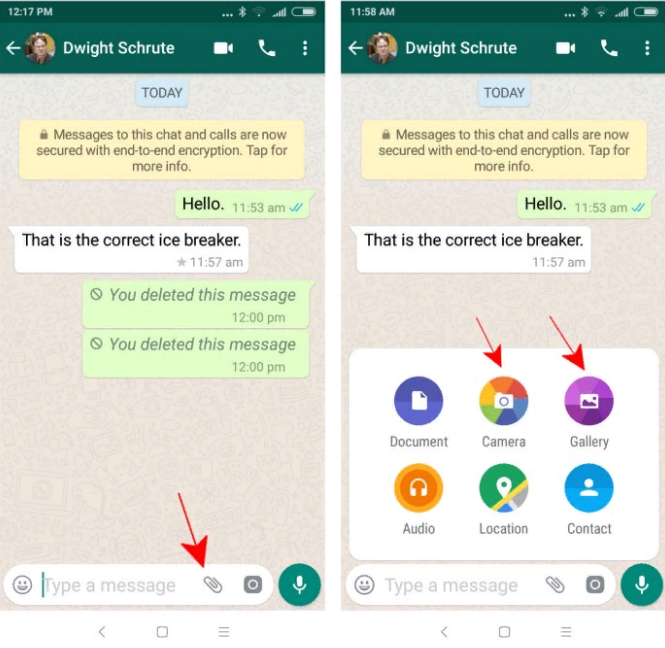 How to send picture as whatsapp document