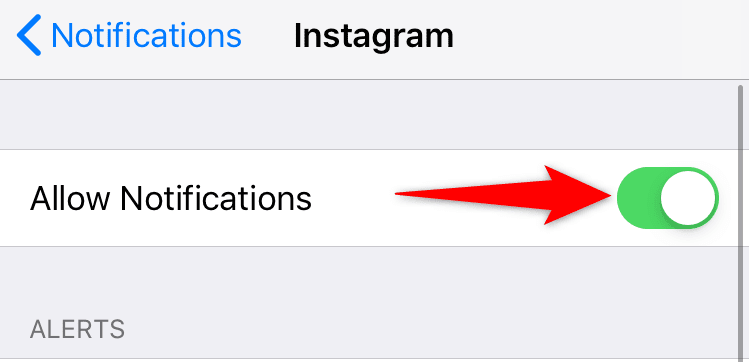 How to allow instagram notifications on iphone