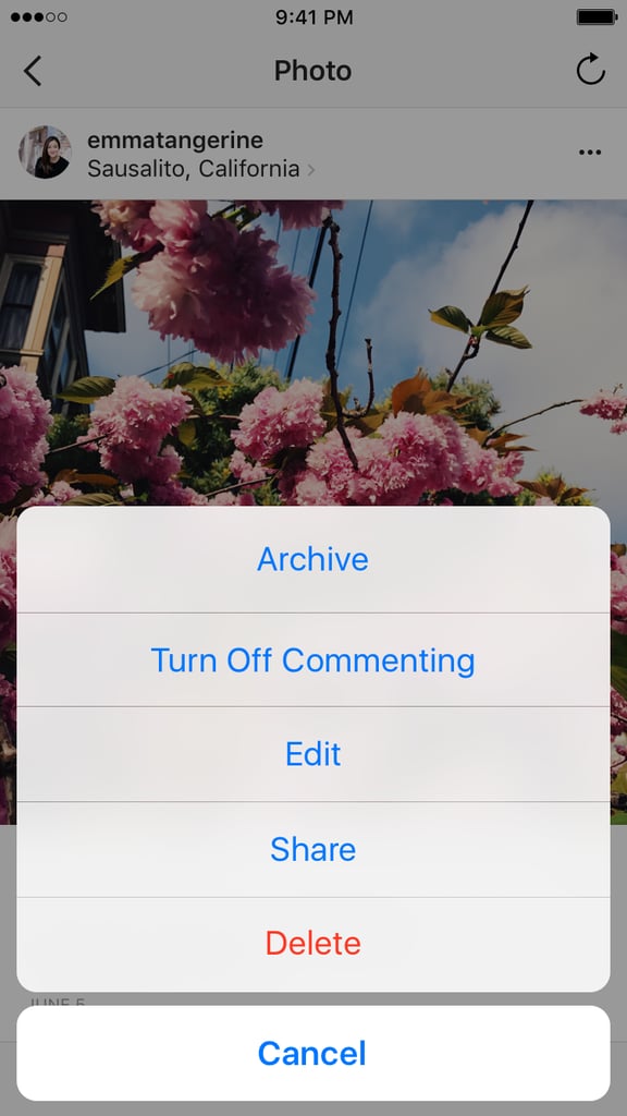 How to show archive post on instagram