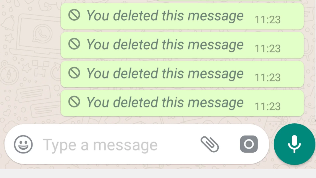 How to delete pic from whatsapp group for everyone