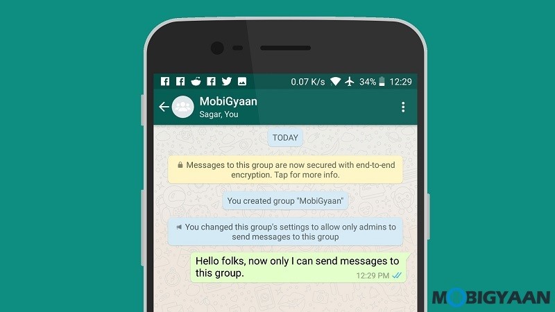 How to block media from whatsapp group