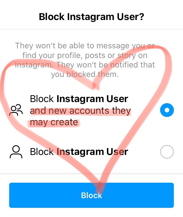 How to block someone on instagram after they blocked you