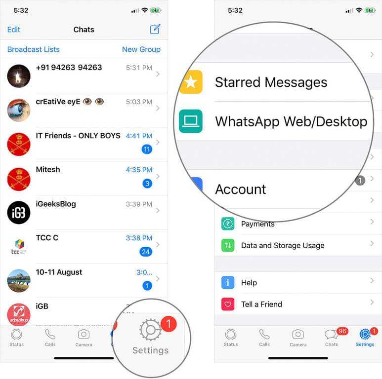 How to connect whatsapp on desktop