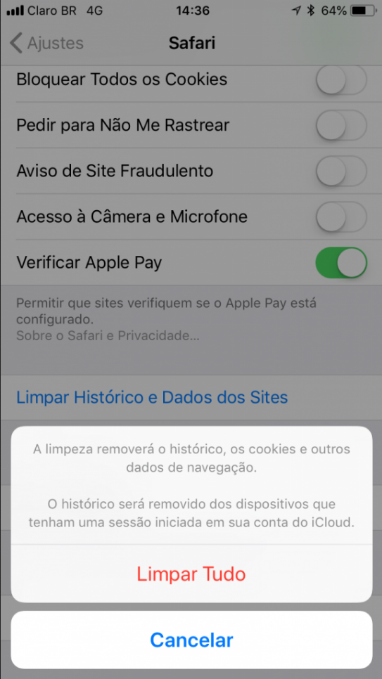 How do i clear whatsapp cache on iphone