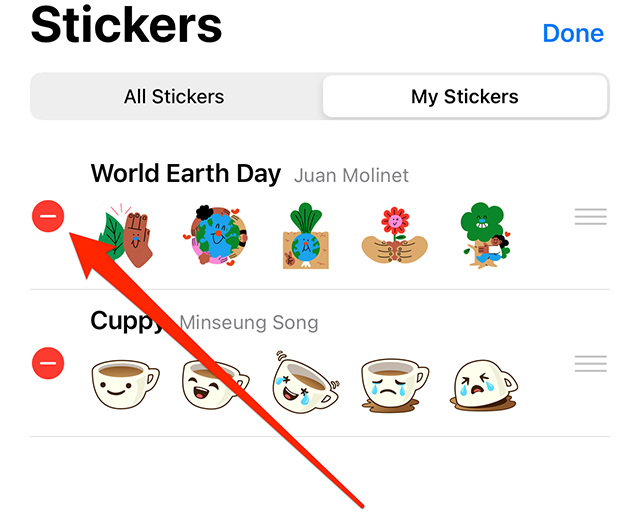 How to delete stickers from whatsapp