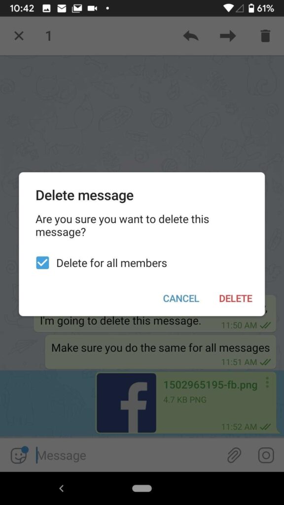 How to pin messages in telegram group