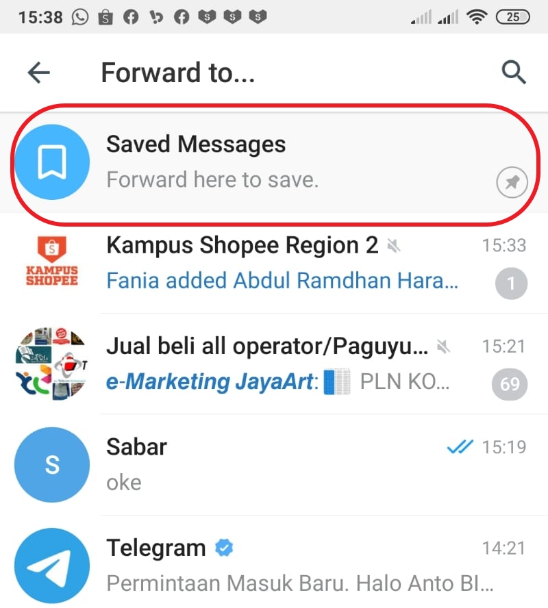 How to stop telegram from saving photos